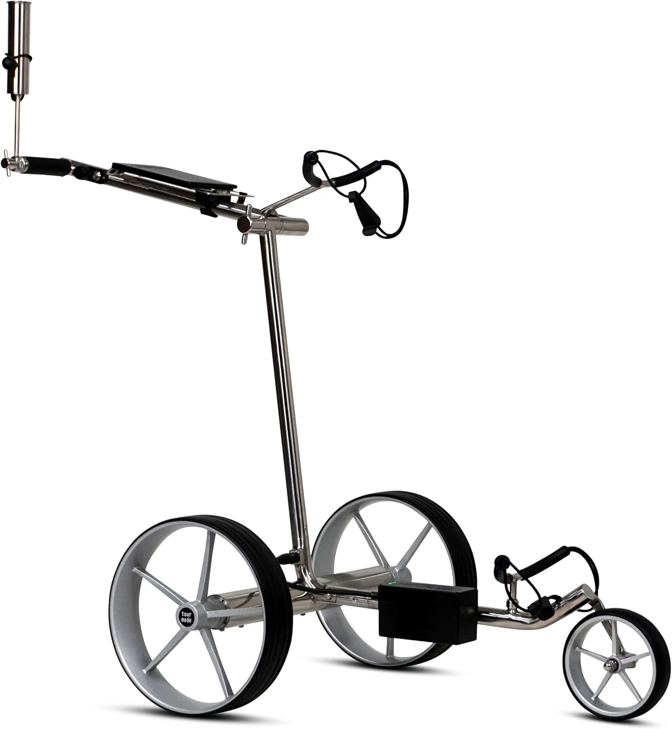 Tour Made Haicaddy, chariot de golf électrique en acier inoxydable démontable