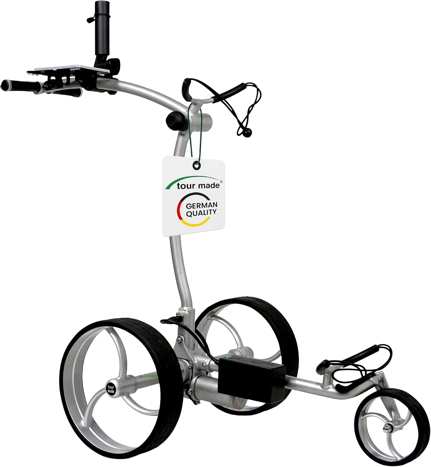 Tour Made RT-610S, chariot de golf électrique trois roues argenté